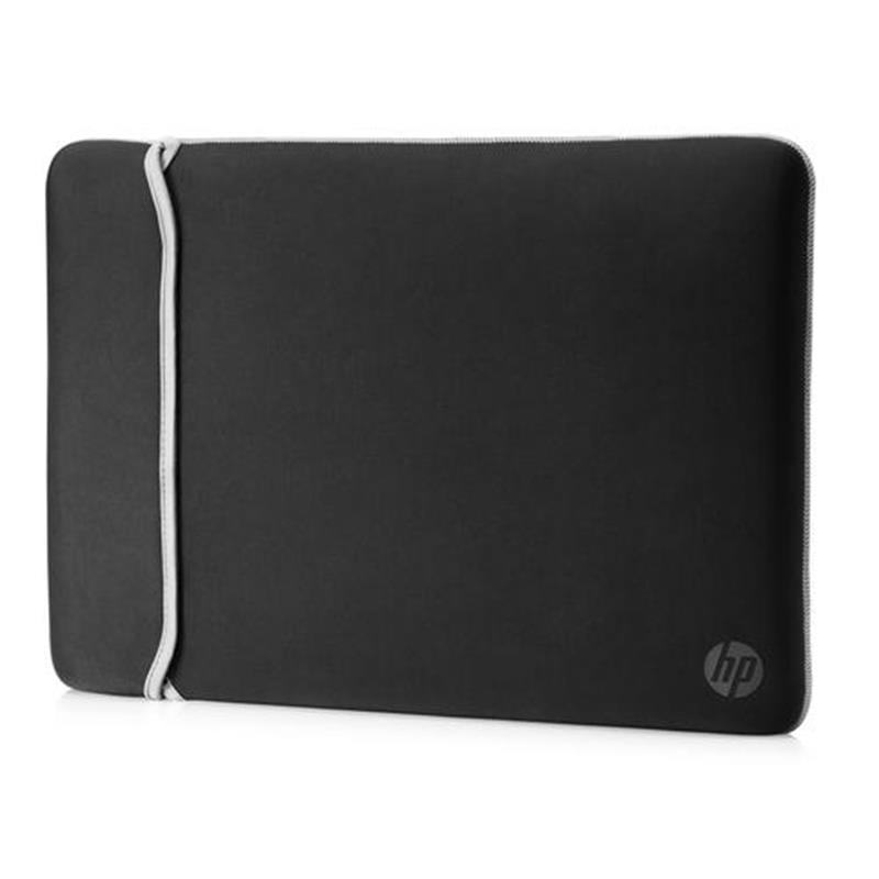 HP 14"" Neoprene Reversible Sleeve notebooktas 35,6 cm (14"") Opbergmap/sleeve Zwart, Zilver