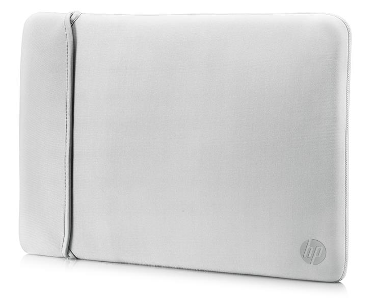 HP 15.6"" Neoprene Reversible Sleeve 39,6 cm (15.6"") Opbergmap/sleeve Zwart, Zilver