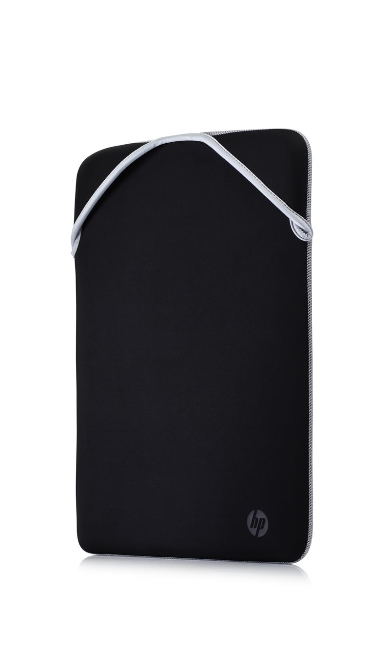 HP 15.6"" Neoprene Reversible Sleeve 39,6 cm (15.6"") Opbergmap/sleeve Zwart, Zilver