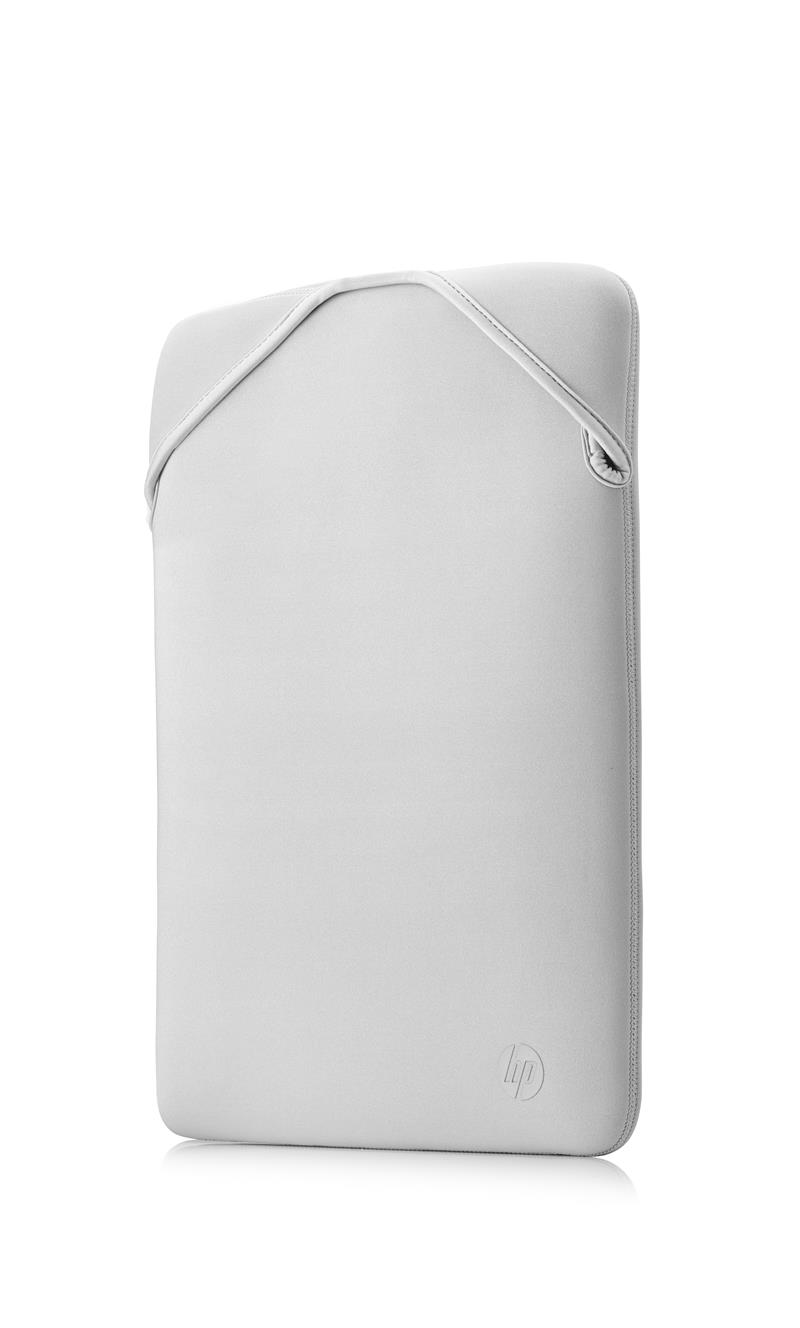 HP 15.6"" Neoprene Reversible Sleeve 39,6 cm (15.6"") Opbergmap/sleeve Zwart, Zilver