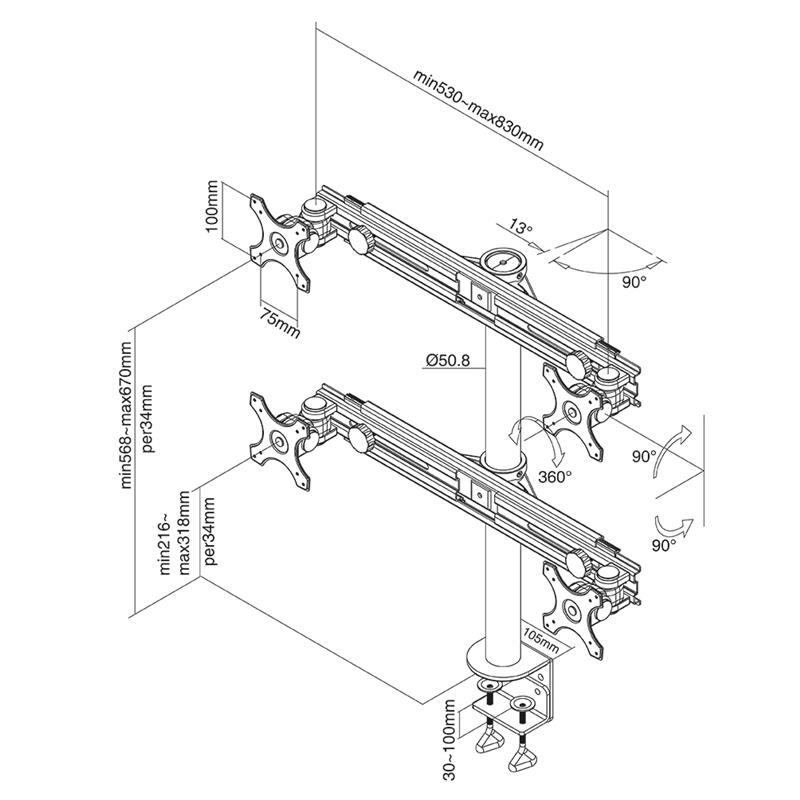 Neomounts monitorarm