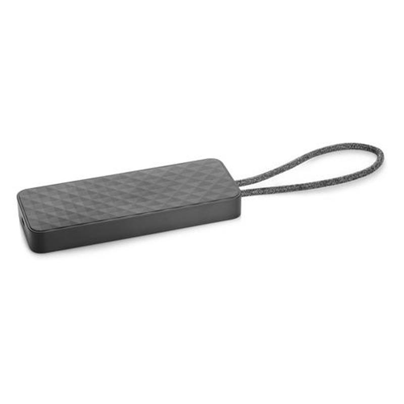 HP Spectre USB-C Travel Dock Bedraad USB 3.2 Gen 1 (3.1 Gen 1) Type-C Zwart