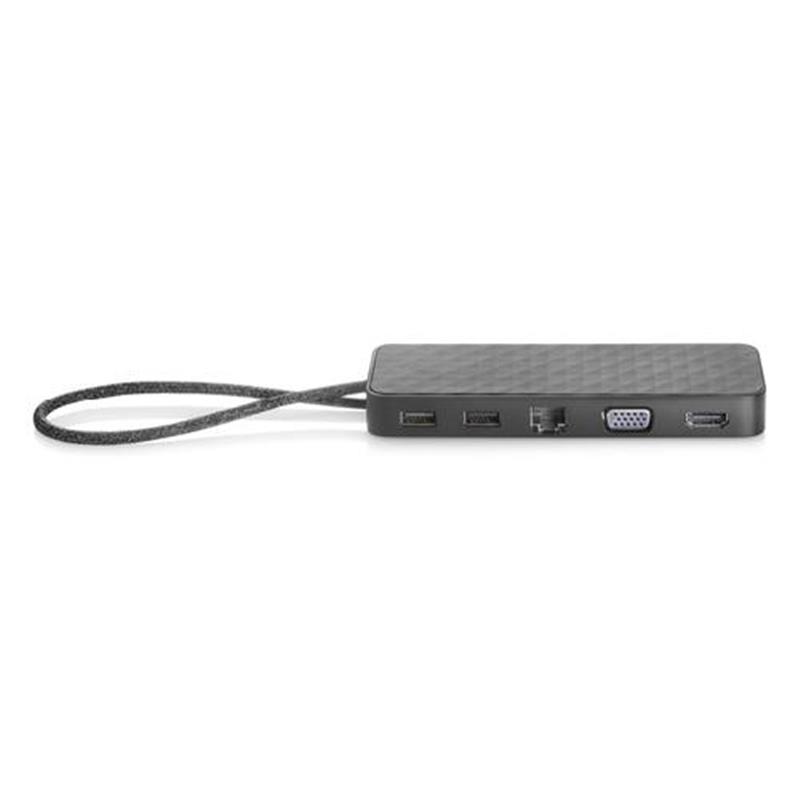 HP Spectre USB-C Travel Dock Bedraad USB 3.2 Gen 1 (3.1 Gen 1) Type-C Zwart
