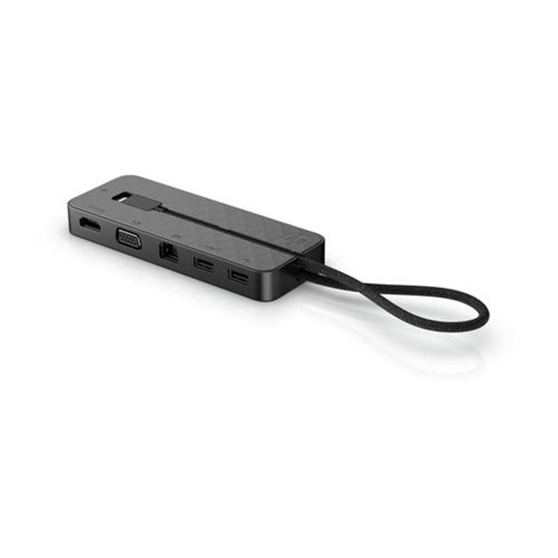 HP Spectre USB-C Travel Dock Bedraad USB 3.2 Gen 1 (3.1 Gen 1) Type-C Zwart