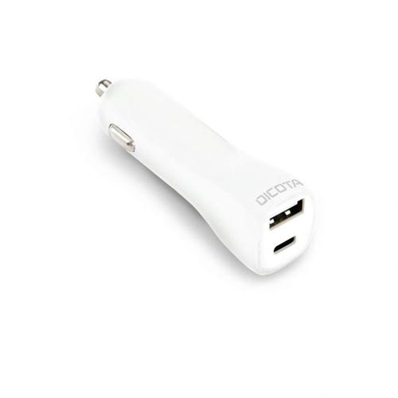 Dicota oplader voor mobiele apparatuur Wit Auto