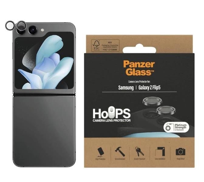 PanzerGlass Samsung Galaxy Hoops for new Z Flip4 2023 Black Cameralensbeschermer 1 stuk(s)