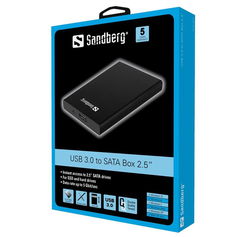 Sandberg USB 3.0 to SATA Box 2.5