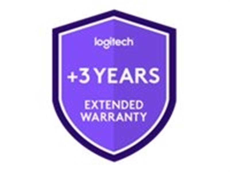 Logitech Three year extended warranty for Medium room bundle with Rally Bar & Tap IP