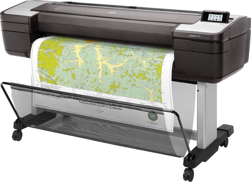 HP Designjet T1700 44-in grootformaat-printer Kleur 2400 x 1200 DPI Thermische inkjet 1118 x 1676