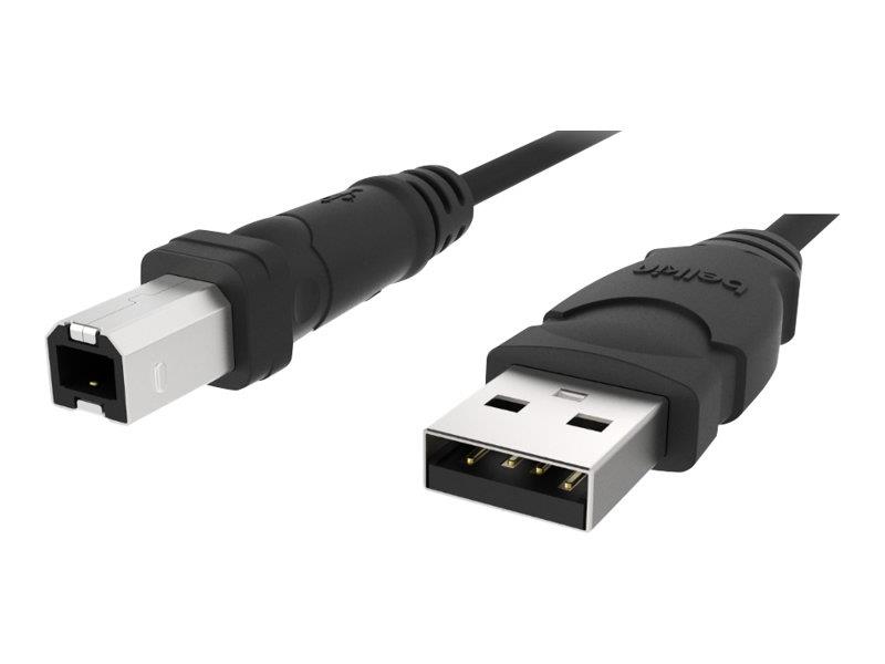 Belkin USB A/B 1.8m USB-kabel 1,8 m USB 2.0 USB B Grijs