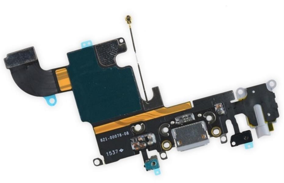 Replacement Charge Data Connector incl Flex Cable for Apple iPhone 6S White OEM