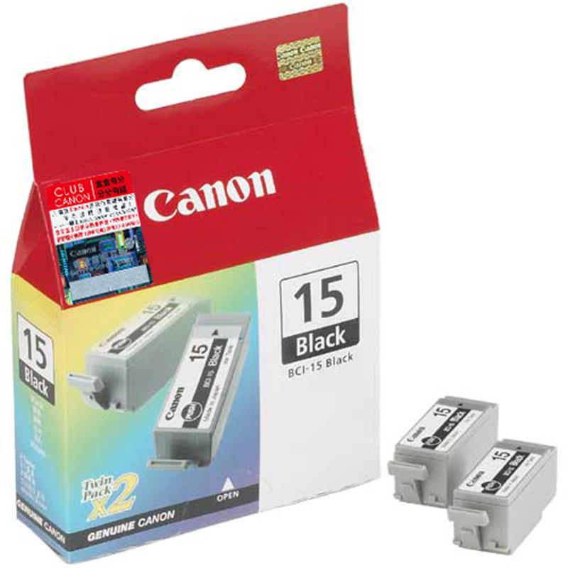 Canon Cartridge BCI-15 Black Origineel Zwart Multipack 2 stuk(s)