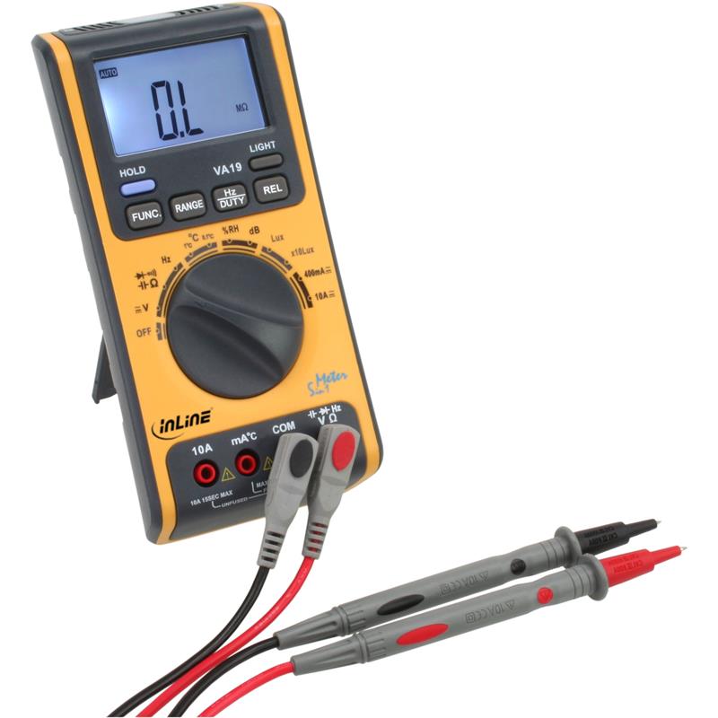 InLine Digital Multimeter 5 in 1 with Temperature Humidity Sound and Lux measuring