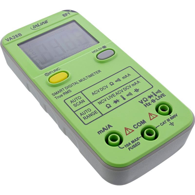 InLine Multimeter with Auto-Range and Autoscan pocket size