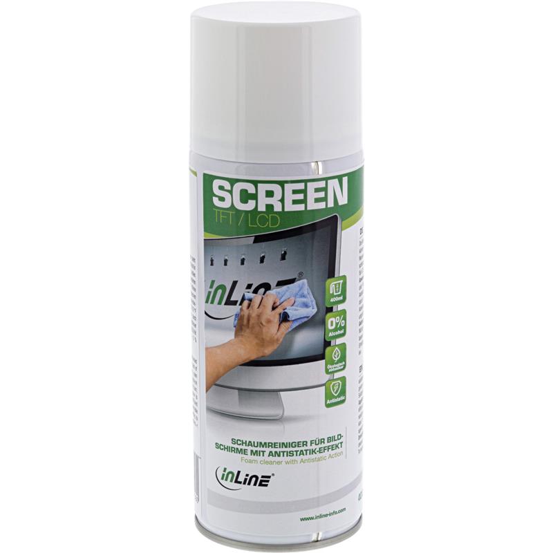 InLine Foam Cleaner for screens with antistatic effect 400ml