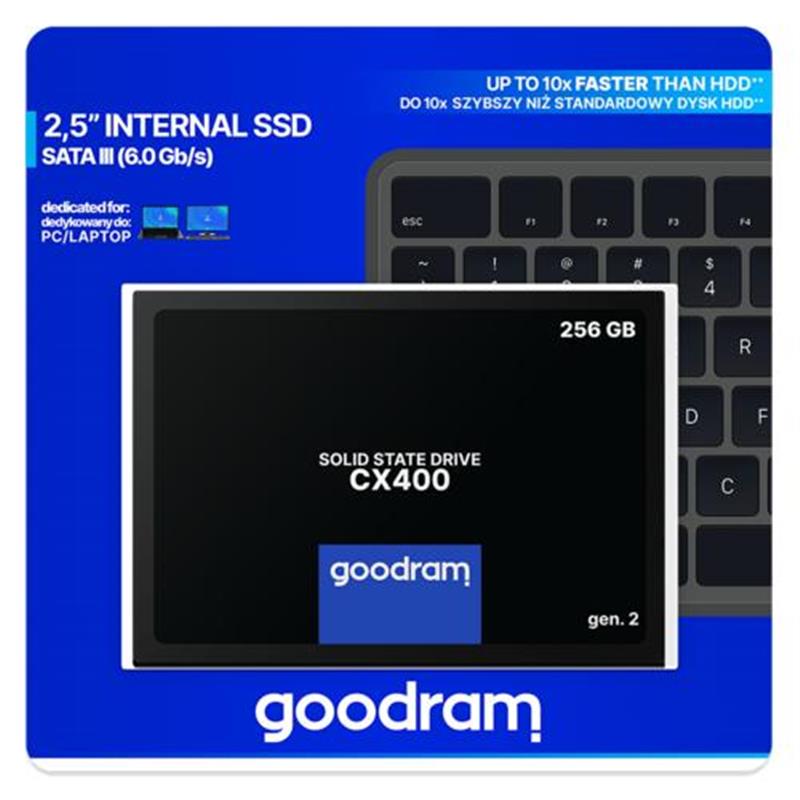 Goodram CX400 gen.2 2.5"" 256 GB SATA III 3D TLC NAND