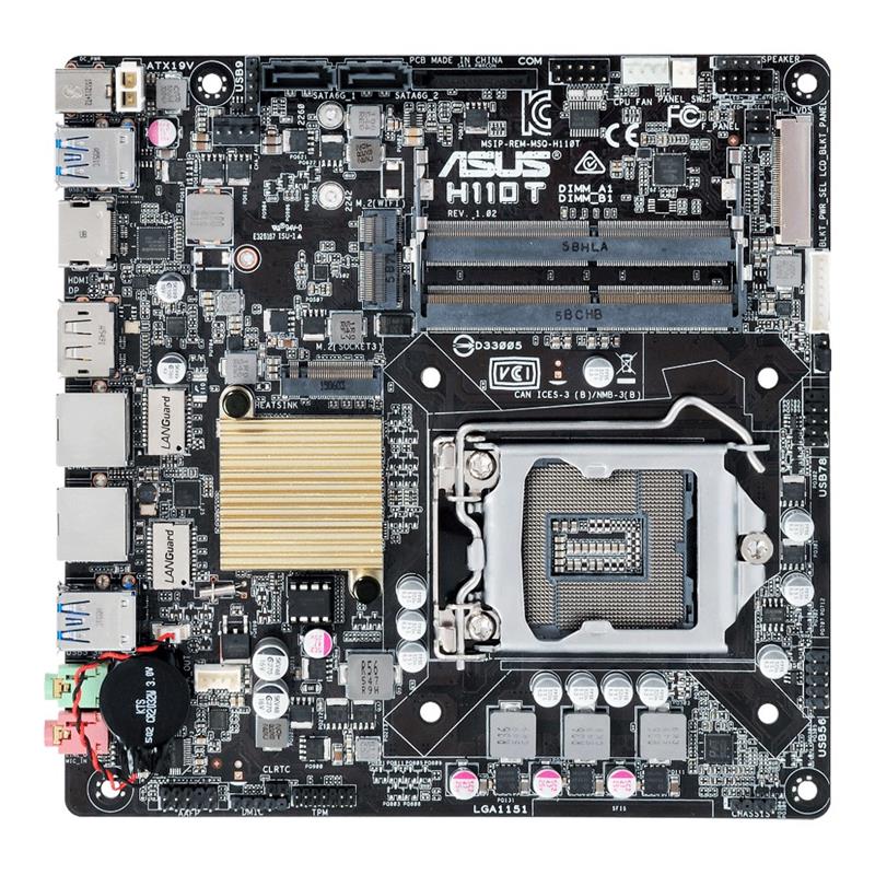 ASUS H110T/CSM Intel® H110 LGA 1151 (Socket H4) mini ITX