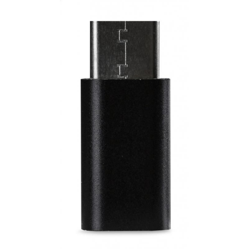 Xccess Micro USB to USB-C Adapter Black