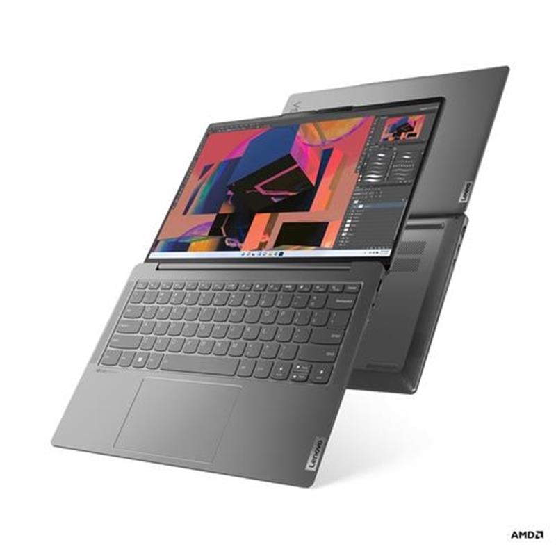 Lenovo Yoga Slim 6 14APU8 Laptop 35,6 cm (14"") WUXGA AMD Ryzen™ 5 7540U 16 GB LPDDR5-SDRAM 512 GB SSD Wi-Fi 6E (802.11ax) Windows 11 Home Grijs
