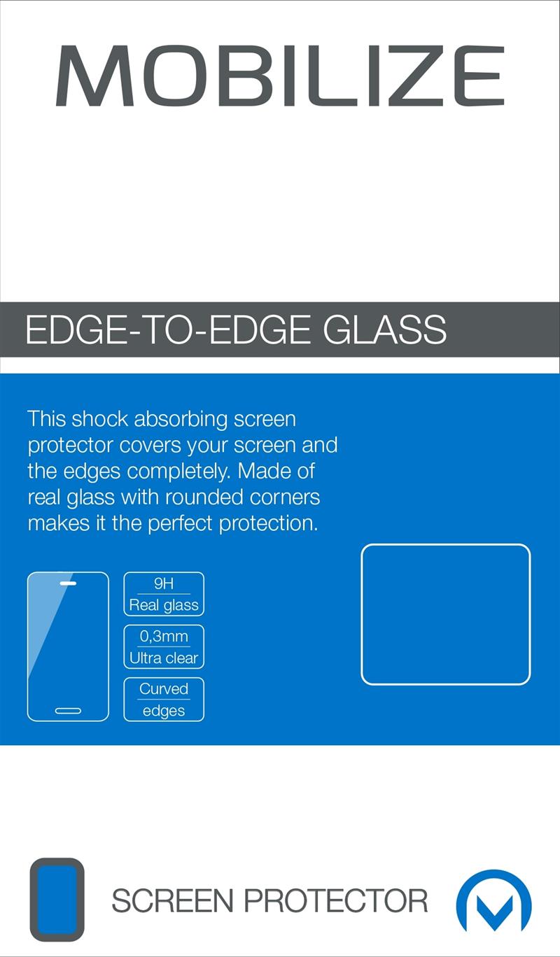 Mobilize Edge-To-Edge Glass Screen Protector Samsung Galaxy S7 White