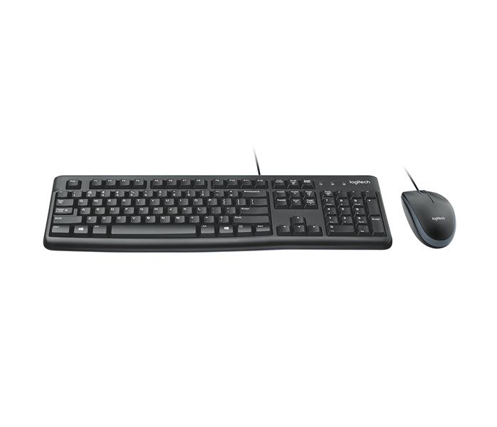 Logitech Desktop MK120 toetsenbord Inclusief muis USB QWERTY Engels Zwart