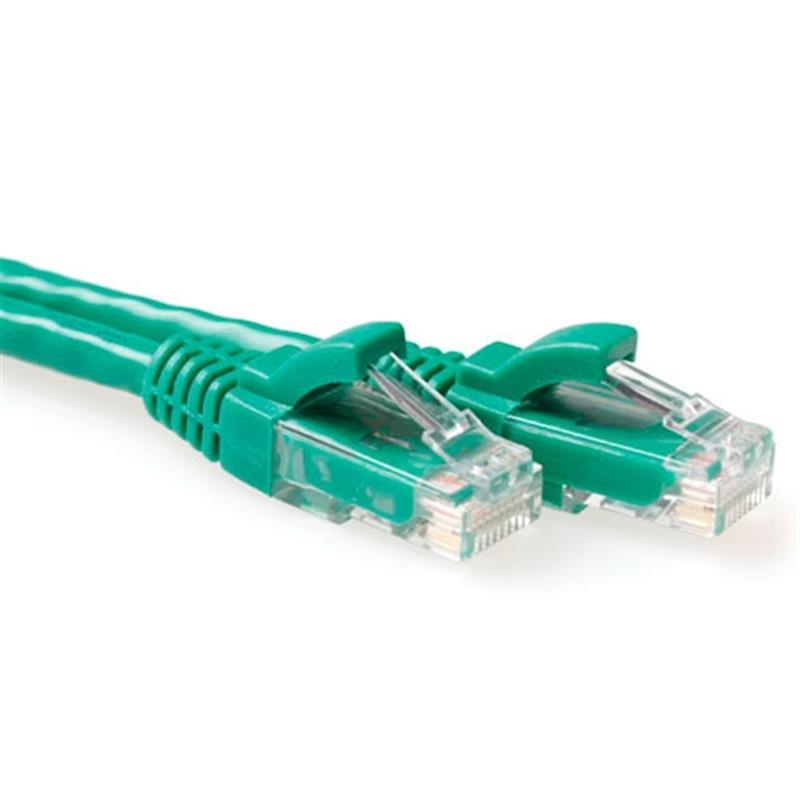 ACT IS8700 netwerkkabel Groen 0,5 m Cat6 U/UTP (UTP)