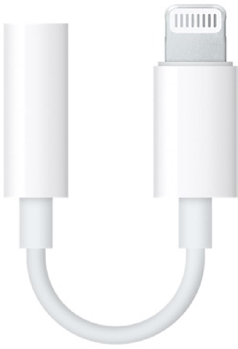  Apple Lightning to 3 5MM Female Adapter Cable White