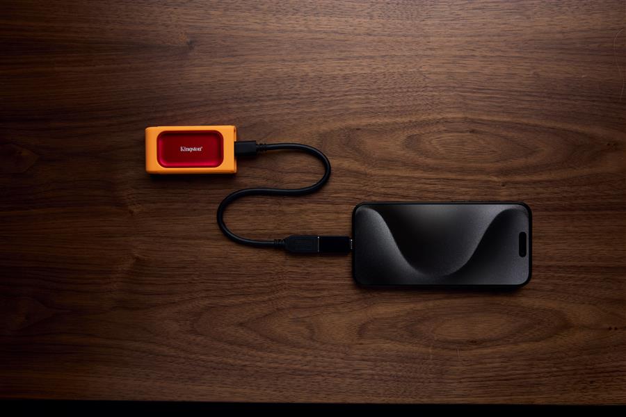 Kingston Technology 3 rubberen hoezen voor XS SSD: zwart, blauw, oranje