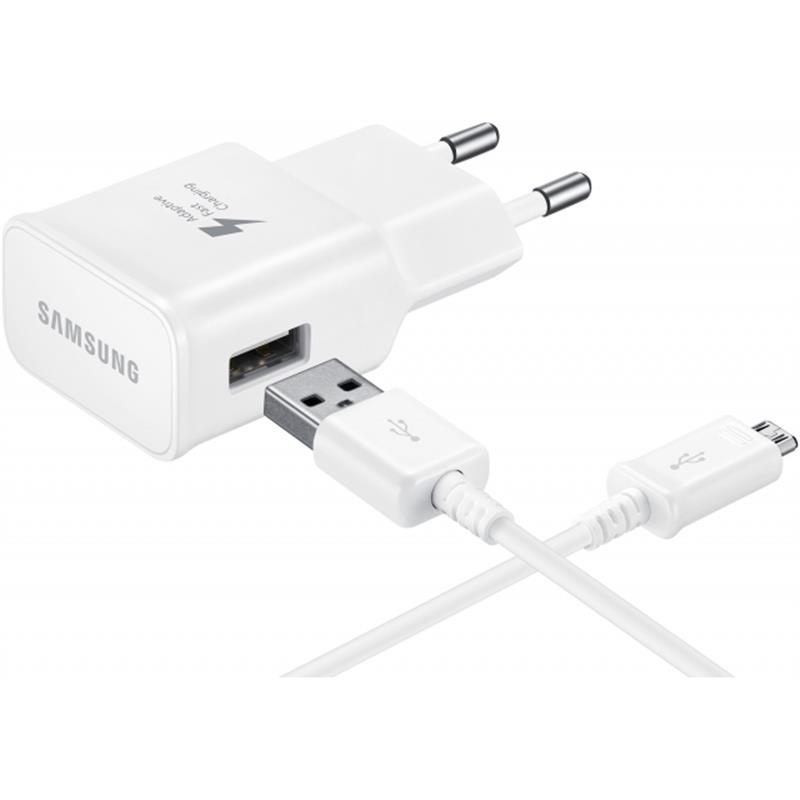 EP-TA20EWEUGWW Samsung Quick Travel Charger incl Micro USB Cable 2 0A White Bulk