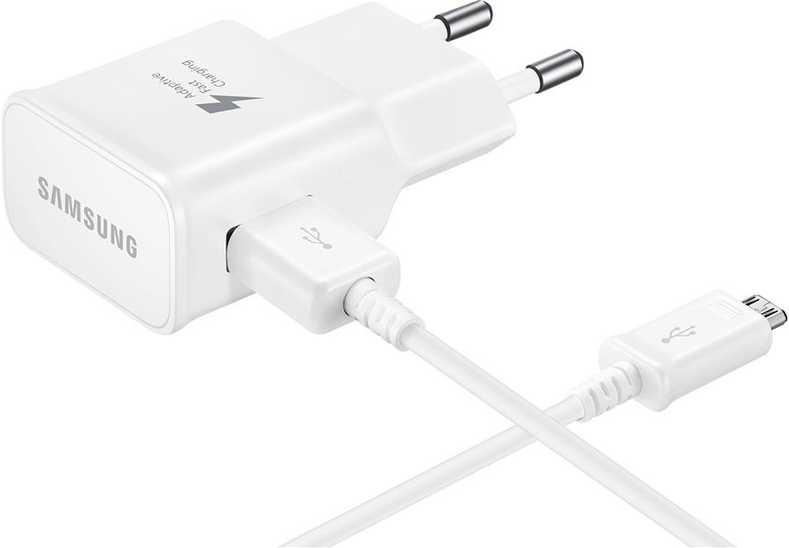 EP-TA20EWEUGWW Samsung Quick Travel Charger incl Micro USB Cable 2 0A White Bulk