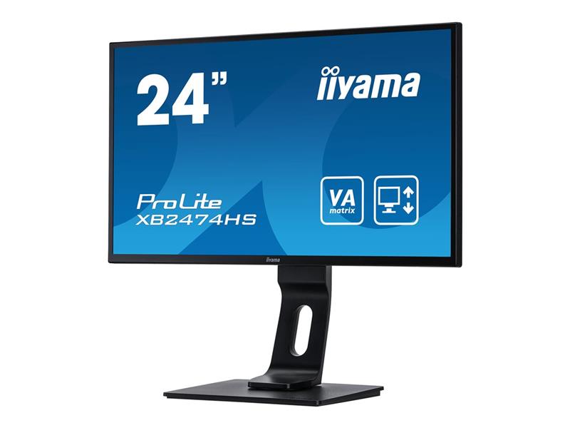 iiyama ProLite XB2474HS-B2 LED display 59,9 cm (23.6"") 1920 x 1080 Pixels Full HD Flat Mat Zwart