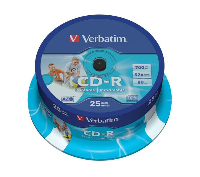 Verbatim 43439 lege cd CD-R 700 MB 25 stuk(s)