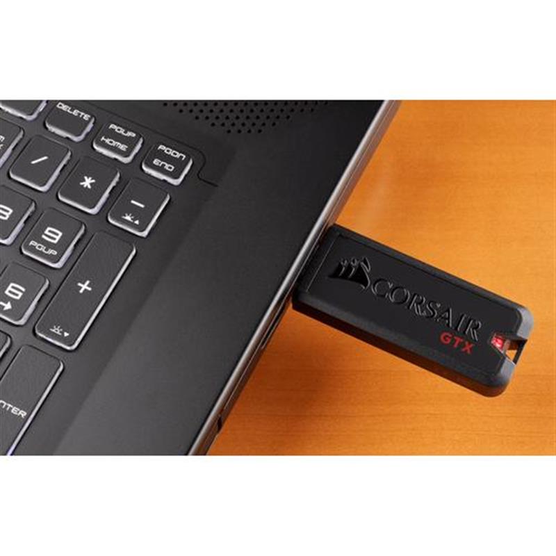 Corsair Flash Voyager GTX USB flash drive 512 GB USB Type-A 3 2 Gen 1 3 1 Gen 1 Zwart
