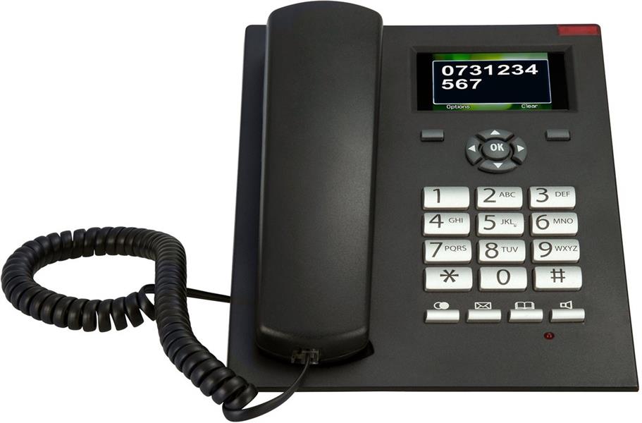  Fysic Big Button Huistelefoon Black