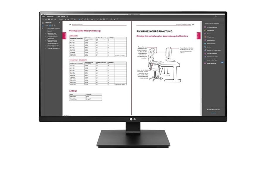 LG 27BN65QP-B computer monitor 68,6 cm (27"") 2560 x 1440 Pixels Quad HD LCD Zwart