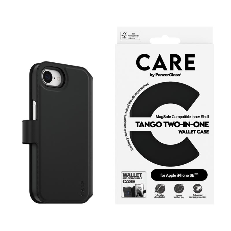 PanzerGlass CARE by PG FC 2in1 Wallet iPhone SE 25 mobiele telefoon behuizingen Hoes Transparant