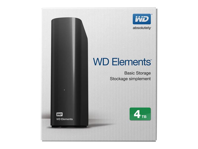 WD HDex 3.5 USB3 4TB Elements Desktop black