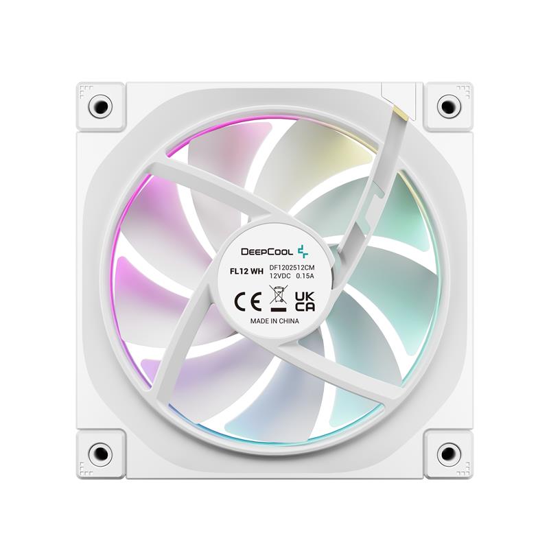 DeepCool FL12 WH Computer behuizing Ventilator 12 cm Wit 1 stuk(s)