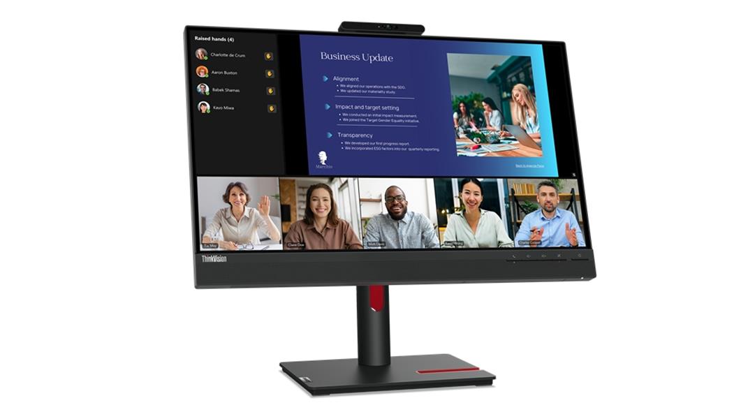 Lenovo ThinkVision T24v-30 60,5 cm (23.8"") 1920 x 1080 Pixels Full HD LED Zwart