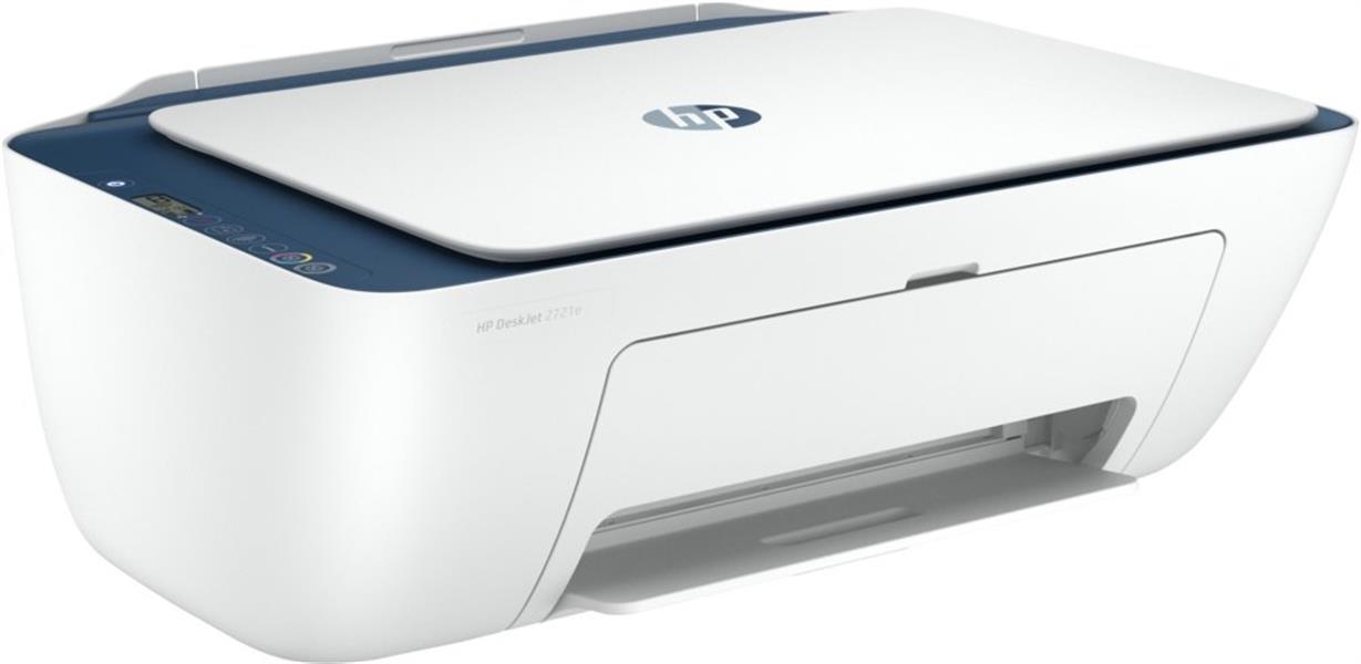 HP HP Deskjet 2721e All-in-One printer, Kleur, Printer voor Home, Printen, kopiëren, scannen, Draadloos, HP+, Geschikt voor HP Instant Ink, Printen va