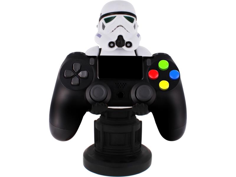 Cable Guy Remnant Stormtrooper (The Mandalorian) telefoon- en game controller houder met usb oplaadkabel