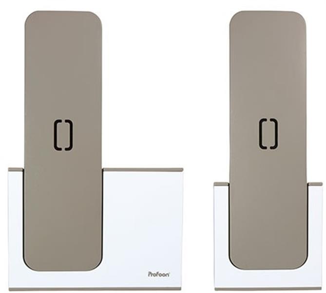  Profoon DECT Telefoon Duo White Taupe