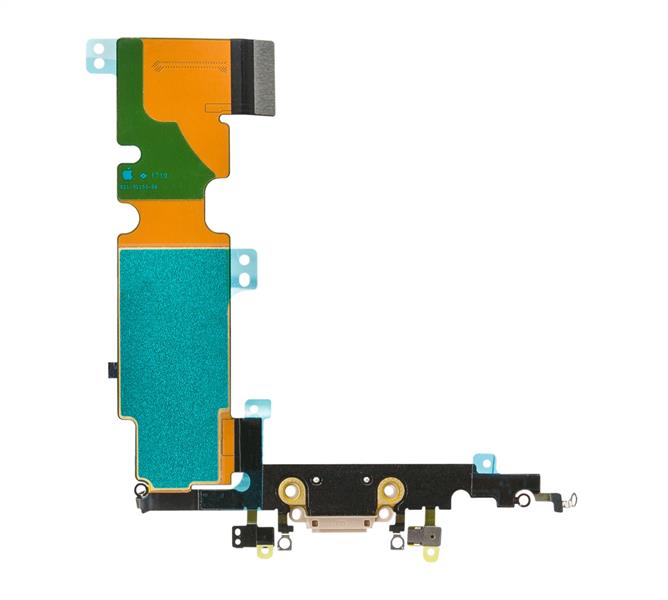 Replacement Charge Data Connector incl Flex Cable for Apple iPhone 8 Plus Grey OEM