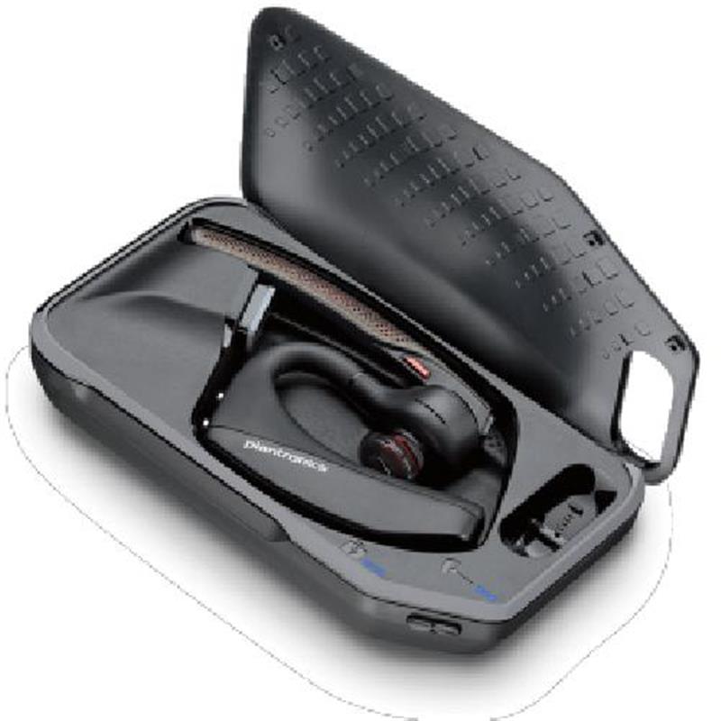 POLY VOYAGER 5200 UC Headset oorhaak Zwart Bluetooth