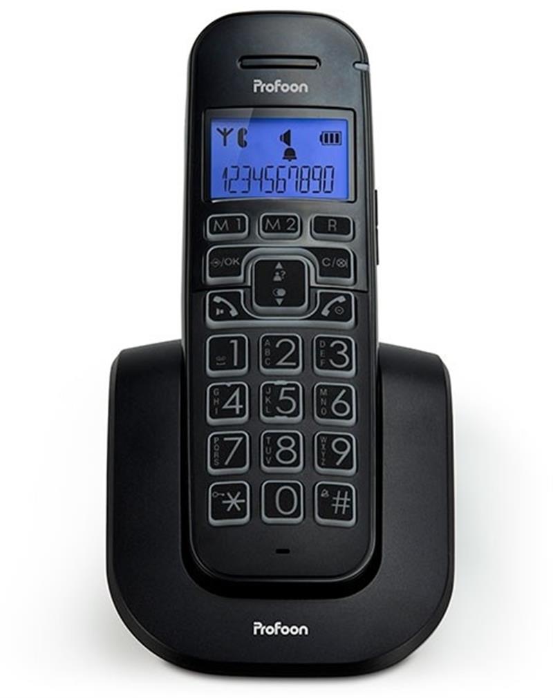  Profoon Big Button DECT Telefoon Black