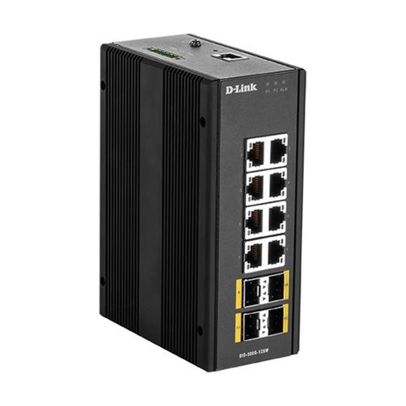 D-Link DIS-300G-12SW Managed L2 Gigabit Ethernet (10/100/1000) Zwart
