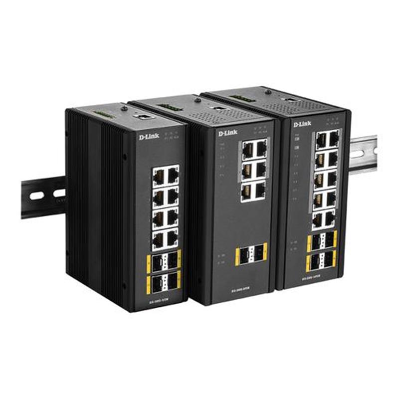 D-Link DIS-300G-12SW Managed L2 Gigabit Ethernet (10/100/1000) Zwart