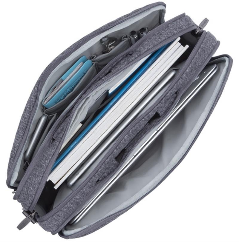 Rivacase Egmont Laptop Bag 15 6inch Grey