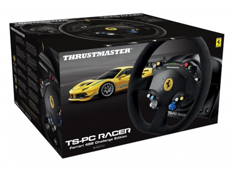 Thrustmaster TS-PC Racer Ferrari 488 Challenge Edition Zwart USB 2.0 Stuur Analoog/digitaal