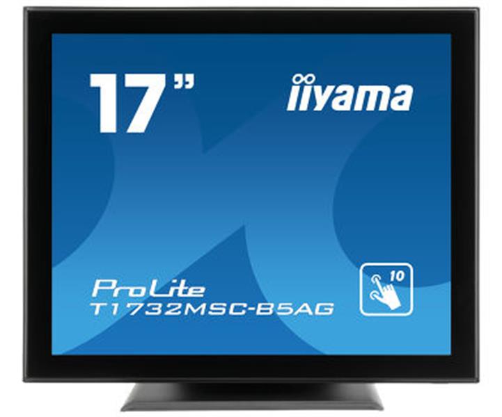 iiyama ProLite T1732MSC-B5AG touch screen-monitor 43,2 cm (17"") 1280 x 1024 Pixels Zwart Multi-touch